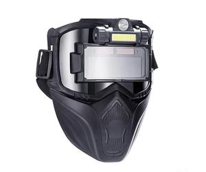 Aprilsunnyzone Casco automatico per saldatura dimmerabile con guscio in plastica resistente e vestibilità regolabile, progettato per saldatura, sabbiatura e vari usi in officina(2)