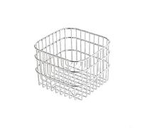 Aprilsunnyzone Cestello di scarico per frutta in acciaio inox per cucina, contenitore per verdure, per lavare, drenare e organizzare prodotti o snack nel lavandino o nella dispensa (S)