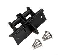 Aprilsunnyzone Chiudiporta automatico con compatibilità della molla del pavimento e funzione del fermo della porta di 90 gradi per i tipi di porta comuni (nero opaco)