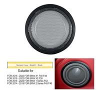 Aprilsunnyzone Copertura per altoparlante per portiera auto, per BMW X1 X2 F48 F49 F39 F52 F45 F46, materiale ABS, progettato per proteggere e preservare le prestazioni audio degli altoparlanti (nero)