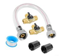 Aprilsunnyzone Corredo idraulico dello scaldabagno del camper con la valvola d'ottone ed i componenti essenziali per sostenere la corretta gestione del flusso del fluido (B)