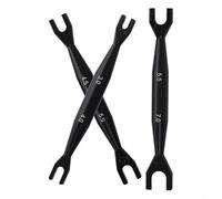 Aprilsunnyzone Design elegante e robusto Un set di chiavi a tre pezzi in alluminio a estremità aperta per gli amanti delle auto Rc che lavorano sui loro veicoli Tamiy o Scx preferiti (rosso)
