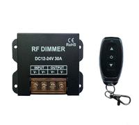 Aprilsunnyzone Dimmer a LED con telecomando wireless RF,Risparmio energetico per luci di striscia a LED,DC 12-24V 30A PWM Light Strip Dimmer,Controllo della luminosità