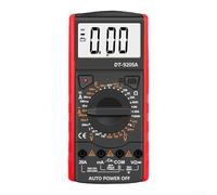 Aprilsunnyzone DT 9205A - Multimetro digitale con selezione automatica della gamma per misurare la capacità di resistenza di tensione AC DC e test di diodi e transistor