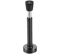 Aprilsunnyzone Fermaporta idraulico con corpo in acciaio inox paraurti in gomma e lunghezza regolabile per un controllo silenzioso della porta e una lunga durata (150 mm nero)