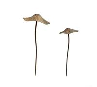 Aprilsunnyzone Funghi decorativi rustici resistenti alle intemperie con attacco a molla, realizzati per uso esterno in giardino e esposizione continua in varie impostazioni