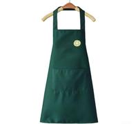 Aprilsunnyzone Grembiule in poliestere per la protezione della cucina, impermeabile, resistente all'olio, con pratica tasca per telefono per l'uso delle mani (D)