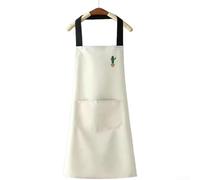 Aprilsunnyzone Grembiule in poliestere per la protezione della cucina, impermeabile, resistente all'olio, con pratica tasca per telefono per l'uso delle mani (B)