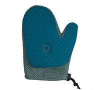 Aprilsunnyzone Guanti per toelettatura animali domestici in TPR con spazzola antistatica per depilazione e massaggio, rete traspirante per una vestibilità comoda e una lunga durata (blu)