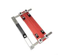 Aprilsunnyzone Guida di taglio in lega di alluminio per sega circolare, scala di precisione, base stabile, posizionamento regolabile, schienale rosso, 190 mm, per lavori di ristrutturazione del legno
