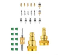 Aprilsunnyzone Kit adattatore di conversione CA compatibile con R1234YF e R134A, inclusi accoppiatori laterali alti e bassi e strumenti di base