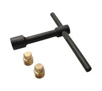 Aprilsunnyzone Kit di scarico sentina per scafi barca, 1,3 cm NPT, chiave | Ottone e materiale d'acciaio 45# per i fori di scarico dello scafo della barca facili installare e rimuovere le opzioni di