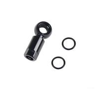 Aprilsunnyzone Kit per freno idraulico per bicicletta, per SLX per XT, XTR BH90, set di collegamento per tubo flessibile in lega di alluminio, con dado e guarnizioni per tubo verde oliva (nero)
