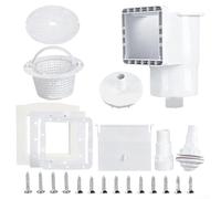 Aprilsunnyzone Kit skimmer fuori terra per piscine comuni con set completo di componenti, progettato per un flusso d'acqua efficiente e raccolta detriti