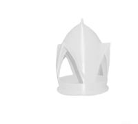 Aprilsunnyzone Mangiatoia per uccelli a forma di razzo in PLA, per giardino o patio, con installazione funzionale da appendere e un aspetto rispettoso della fauna selvatica (bianco)