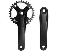 Aprilsunnyzone Pedivella per mountain bike da 170 mm con schema di montaggio della corona 104BCD per applicazioni con corona singola, doppia, tripla 32T, 34T, 36T, 38T, 40T (32T)