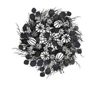 Aprilsunnyzone Per ghirlande festive che combinano foglie d'acero nero e zucche bianche per Halloween, adatta per decorazioni stagionali interne o esterne
