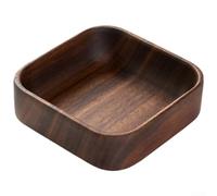 Aprilsunnyzone Piatto da frutta minimalista in legno di noce con configurazione impilabile per una conservazione semplificata e transizione senza soluzione di continuità dalla preparazione alla tavola