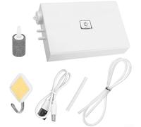 Aprilsunnyzone Pompa di ossigeno portatile impermeabile di ricarica di tipo C con batteria da 3600 mAh Doppia uscita di ossigeno per strumenti da pesca Funzionamento continuo fino a 40 ore