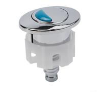 Aprilsunnyzone Pulsante WC per serbatoi a doppio scarico con funzioni di risparmio idrico, cromato e dotato di molla in acciaio inossidabile di lunga durata