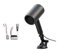 Aprilsunnyzone Riscaldatore portatile per auto da 12 V con regolazione del calore a doppia velocità, tecnologia di riscaldamento, funzione purificatore d'aria e rotazione del flusso d'aria a 360 gradi