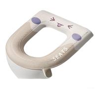 Aprilsunnyzone Riutilizzabile EVA sedile WC Pad con impermeabile e adattivo ritenzione della forma per le comuni geometrie del sedile WC (C)