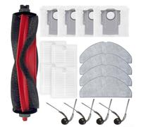 Aprilsunnyzone Robot Aspirapolvere Componenti di Ricambio Per Roborock Per Q7 M5+TF+L5+Per Q7B+Per Q7T+ Con Spazzola Principale Spazzola Laterale Mop Panno Filtro E Sacchetto Della Polvere Set (A)