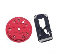 Aprilsunnyzone Ruota rotante in lega di alluminio per chitarristi per studiare l'armonia diatonica cromatica e i percorsi di modulazione (rosso)