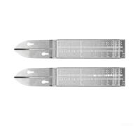 Aprilsunnyzone Set di 2 strumenti di misurazione dell'acqua piovana per misurazioni precise delle precipitazioni e valutazione del livello dell'acqua del giardino