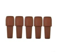 Aprilsunnyzone Set di 5 tappi per vino in silicone a doppia tenuta per mantenere l'integrità del vino tra le porzioni e la conservazione (caffè)