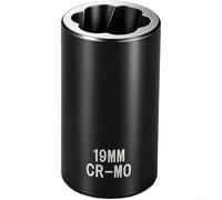 Aprilsunnyzone Set di chiavi a bussola meccaniche con design a spirale inversa per ridurre lo slittamento e migliorare il controllo durante la rimozione degli elementi di fissaggio (19 mm)