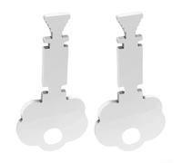 Aprilsunnyzone Set di chiavi di allarme antincendio 25460 2 pezzi per Gamewell Scatole di allarme antincendio Chiavi metalliche compatte e affidabili progettate per vigili del fuoco e personale di