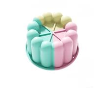 Aprilsunnyzone Silicone per stampo da 10,2 cm, cavità singola per mousse francese, certificato sicuro per il contatto diretto con gli alimenti, resistente contro deformazioni e screpolature (rotondo)