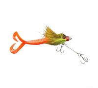Aprilsunnyzone Swimbait rigido multi snodato 22 cm 36 g con simulazione realistica del mouse, coda doppia curva per interruzione del flusso d'acqua, e doppio gancio per migliorare la cattura (verde)