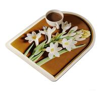 Aprilsunnyzone Tappetino scolapiatti per lavello e piano di lavoro in PVC con base antiscivolo e strato superiore ad assorbimento rapido (A)