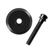 Aprilsunnyzone Tappo superiore in metallo CNC di precisione per forcelle anteriori da 1-1/8 garantisce una tenuta antipolvere e resistente all'umidità (nero)