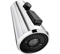 Aprilsunnyzone Testa di ricambio per rubinetto della cucina con design a scomparsa, 3 impostazioni di spruzzo e 14 adattatori per garantire la vestibilità