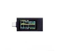 Aprilsunnyzone Tester misuratore di potenza con per PD3.0 e per QC3.0 rilevamento rapido del protocollo di ricarica, misurazione della corrente di tensione ad alta precisione, display IPS, lega di