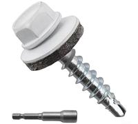 Aprilsunnyzone Viti a testa esagonale del tetto del metallo con la rondella integrata di EPDM per impermeabilizzazione migliorata e fissaggio resistente alle vibrazioni