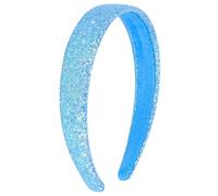 Aprince Fasce per capelli glitterate per ragazze blu carino scintillante Bling largo fascia antiscivolo paillettes fascia accessori per capelli per ragazze bambini bambini donne