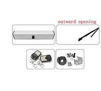 Apriporta a battente elettrico automatico 220 per porte a battente + 2 telecomandi senza fili Tasti Y Sensore microonde opzionale (apertura esterna)