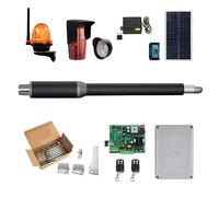 Apriporta, Apriporta automatico a battente singolo - 10 piedi di lunghezza 450 libbre con serratura elettrica controllo Wi-Fi solare per cancello scorrevole(Grey)