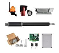 Apriporta, Apriporta automatico a battente singolo - 10 piedi di lunghezza 450 libbre con serratura elettrica controllo Wi-Fi solare per cancello scorrevole(White)