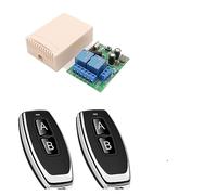 Apriporta automatico 433 MHz Ricevitore Relè Modulo Porta Porta Telecomando Universale E Trasmettitore A 2 Pulsanti for Il Controllo Del Garage Della Lampada(1 Re 2 Rc)