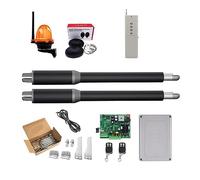 Apriporta automatico, Apriporta Attuatore lineare DC Ingranaggio a vite senza fine automatico a battente Tubo elettrico, luce, pulsante, operatore GSM(KIT D)