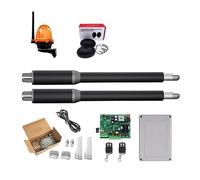 Apriporta automatico, Apriporta Attuatore lineare DC Ingranaggio a vite senza fine automatico a battente Tubo elettrico, luce, pulsante, operatore GSM(KIT B)