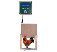 Apriporta Automatico Fai da te per Pollaio, Telecomando 3 in 1 Kit Interruttore per Pollaio, Modalità di Rilevamento della Luce, Protezione Anti predatore per Pollai/pollai, Ecc.(Unione Europea)
