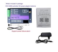 Apriporta Automatico, Presa intelligente 4G LTE 2CH Controller relè GSM SMS Interruttore di controllo del telefono Con sensore di temperatura e umidità for apricancello(Kit2)