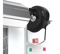 Apriporta elettrico a rullo per garage, con 2 telecomandi, otturatore automatico motorizzato per negozio, magazzino, fattoria, fienile, facile installazione, si adatta alla maggior parte delle porte