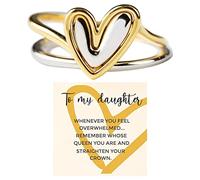 Aprire Gli Anelli Di Salto Per figlia Anello ' per se stessi Anello per la mentale Anello per l' Anello per il migliore amico Apertura regolabile Personalità della moda Irregolare (Pink-2, One Size)